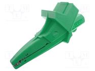 Crocodile clip; 20A; 1kVDC; green; Grip capac: max.25mm ELECTRO-PJP