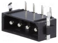 Connector: wire-board; socket; male; PIN: 4; horizontal; THT; tinned JOINT TECH
