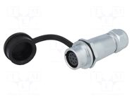 Connector: circular; plug; female; PIN: 9; IP67; SF12; 4÷6.5mm; 3A WEIPU