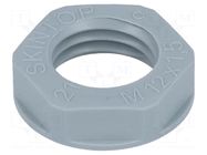 Nut; M12; polyamide; UL94V-2; 17mm; grey; Thread: metric; Pitch: 1.5 LAPP
