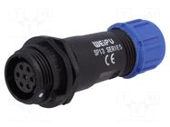 Connector: circular; plug; female; PIN: 7; IP68; SP13; 4÷6.5mm; 5A WEIPU