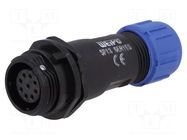 Connector: circular; plug; female; PIN: 9; IP68; SP13; 4÷6.5mm; 3A WEIPU