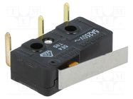 Microswitch SNAP ACTION; 5A/125VAC; with lever; SPDT; ON-(ON) OMRON Electronic Components