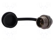 Connector: circular; socket; male; PIN: 2; IP67; ST12; 13A; 250V; 2mm2 WEIPU