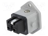 Connector: rectangular; ST; socket; female; PIN: 2; coded; tinned 