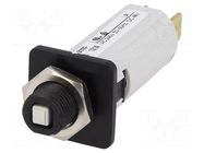 Circuit breaker; 240VAC; 48VDC; 12A; SPST; Poles: 1; on panel,screw SCHURTER