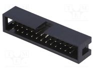 Socket; IDC; male; PIN: 26; straight; THT; gold-plated; 2.54mm; black Amphenol Communications Solutions