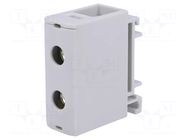 Splice terminal: rail; 160A; 1kV; screw terminal; grey; polyamide OUNEVA