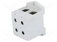 Splice terminal: rail; 640A; 690V; screw terminal; grey; polyamide OUNEVA