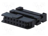 Connector: IDC; plug; female; PIN: 14; with cable clamp; IDC; 1mm AMPHENOL COMMUNICATIONS SOLUTIONS