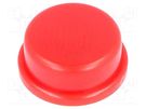 Button; round; red; Ø13mm; TACTS-24N-F,TACTS-24R-F NINIGI