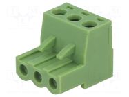 Connector: pluggable terminal block; plug; female; 12A; 250V; 1x3 XINYA