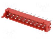 Connector: wire-board; socket; male; PIN: 20; 30V; 1A; straight; THT AMPHENOL COMMUNICATIONS SOLUTIONS