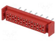 Connector: wire-board; socket; female; PIN: 20; 30V; 1A; straight AMPHENOL COMMUNICATIONS SOLUTIONS