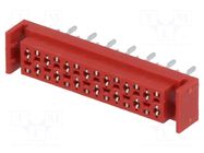 Connector: wire-board; socket; female; PIN: 20; 30V; 1A; straight AMPHENOL COMMUNICATIONS SOLUTIONS