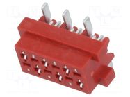 Connector: wire-board; socket; female; PIN: 6; 30V; 1A; vertical; SMT AMPHENOL COMMUNICATIONS SOLUTIONS