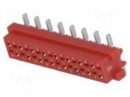 Connector: wire-board; socket; female; PIN: 16; 30V; 1A; vertical AMPHENOL COMMUNICATIONS SOLUTIONS