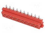Connector: wire-board; socket; female; PIN: 20; 30V; 1A; vertical AMPHENOL COMMUNICATIONS SOLUTIONS