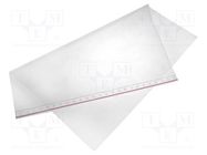 Self-seal bag; L: 550mm; Width: 550mm; Thick: 45um; polyetylene PLAST