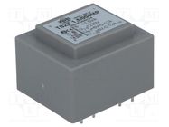 Transformer: encapsulated; 1.5VA; 230VAC; 6V; 6V; 100mA; 100mA; PCB 