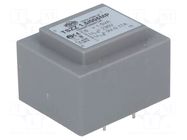 Transformer: encapsulated; 1.5VA; 230VAC; 9V; 130mA; PCB; IP00 INDEL