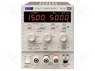 Power supply: laboratory; single-channel,linear; 0÷15VDC; 0÷5A AIM-TTI