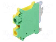 Splice terminal: rail; USLKG; screw terminal; yellow-green; 8.2mm PHOENIX CONTACT