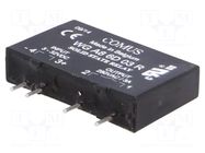 Relay: solid state; Ucntrl: 3÷32VDC; 3A; 48÷280VAC; WGA8; 1-phase COMUS