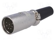 Connector: XLR; plug; male; PIN: 7; straight; for cable NINIGI