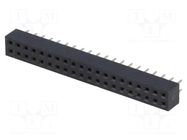 Connector: pin strips; socket; female; PIN: 40; straight; THT; 2mm CONNFLY