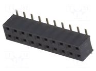 Connector: pin strips; socket; female; PIN: 20; vertical; SMT; 2mm NINIGI