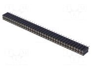 Connector: pin strips; socket; female; PIN: 72; straight; THT; 2x36 CONNFLY