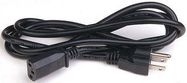 POWER CORD, NEMA5-15P/IEC C13, 2M, 15A, BLACK