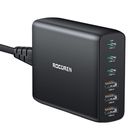 Wall charger GaN Rocoren 3x USB-C, 3x USB, 100W (black), Rocoren