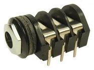 STEREO, SOCKET, 3POS, 6.35MM, PCB