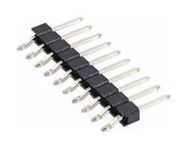CONN, R/A HEADER, 10POS, 1ROW, 2.54MM