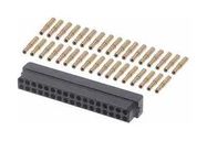 CONNECTOR, RCPT, 34POS, 2ROW, CRIMP