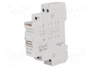 Relay: installation; bistable,impulse; NC + NO; Ucoil: 12VAC; 16A FINDER