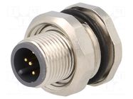 Connector: M12; socket; PIN: 5; male; soldering; Thread: M16x1,5 CONEC