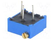 Potentiometer: mounting; horizontal,multiturn; 100kΩ; 500mW; THT VISHAY