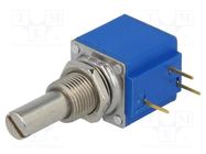 Potentiometer: shaft; multiturn; 1kΩ; 1W; ±5%; 6.35mm; linear BOURNS