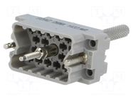 Connector: rectangular; 516; plug; hermaphrodite; PIN: 20; 2kV EDAC