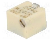Potentiometer: mounting; multiturn; 2kΩ; 125mW; SMD; ±20%; linear BOURNS