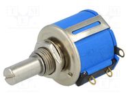 Potentiometer: shaft; multiturn; 20kΩ; 2W; ±5%; 6.35mm; linear; IP40 BOURNS