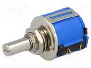 Potentiometer: shaft; multiturn; 500Ω; 2W; ±5%; 6.35mm; linear; IP40 BOURNS