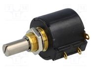 Potentiometer: shaft; multiturn; 1kΩ; 1.5W; ±3%; 6.35mm; linear BOURNS