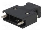 Plug case; PIN: 20; Locking: screws; for cable; Mini D Ribbon 3M