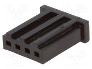Plug; wire-board; female; AMPMODU MOD II; 2.54mm; PIN: 4; for cable TE Connectivity