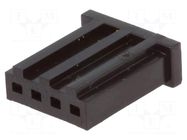 Connector: wire-board; plug; female; PIN: 4; AMPMODU MOD II; 2.54mm TE Connectivity