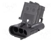Connector: wire-wire; plug; male; Weather Pack; PIN: 3; for cable APTIV